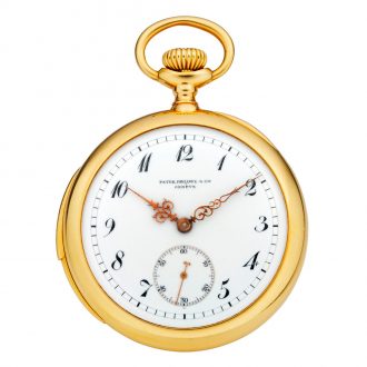 Swiss 18K gold open faced repeating lever watch Circa 1903 Swiss 18K gold open faced repeating lever watch Circa 1903