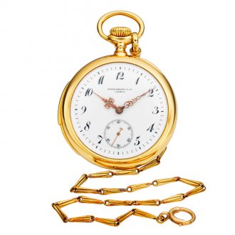 Swiss 18K gold open faced repeating lever watch Circa 1903 Swiss 18K gold open faced repeating lever watch Circa 1903