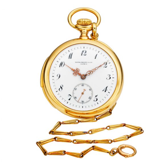 Swiss 18K gold open faced repeating lever watch Circa 1903 Swiss 18K gold open faced repeating lever watch Circa 1903