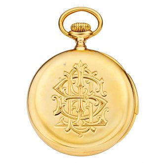 Swiss 18K gold open faced repeating lever watch Circa 1903