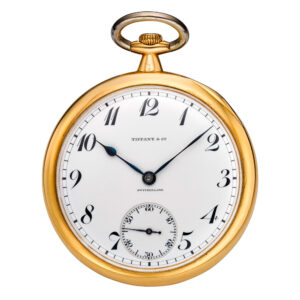 Swiss 18 carat gold open faced lever pocket watch Circa 1915