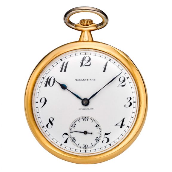 Swiss 18 carat gold open faced lever pocket watch Circa 1915