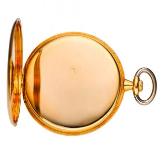Swiss 18 carat gold open faced lever pocket watch Circa 1915