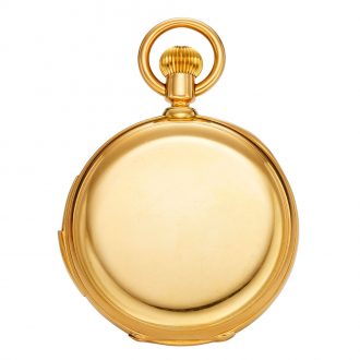 Swiss 18K gold hunting cased repeating lever watch Circa 1878