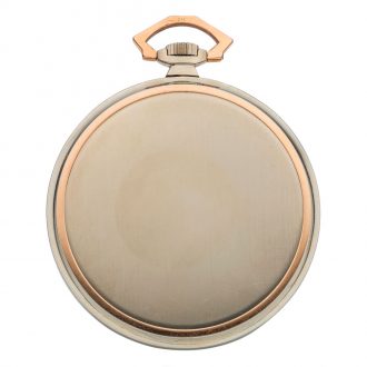 Swiss multicoloured gold Art Deco pocket watch Circa 1930