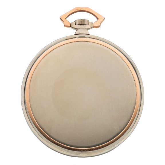 Swiss multicoloured gold Art Deco pocket watch Circa 1930 Swiss multicoloured gold Art Deco pocket watch Circa 1930