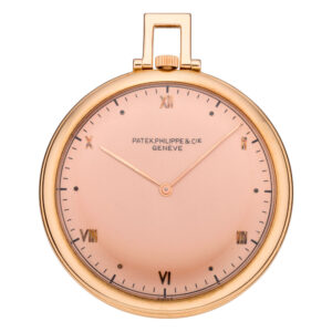 Fine Swiss 18K rose gold open faced lever watch Circa 1942