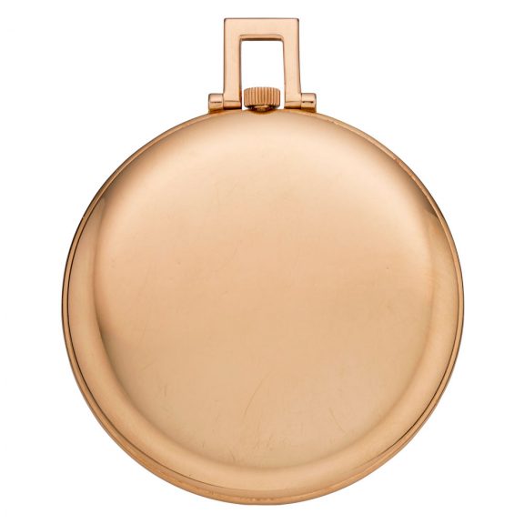 Fine Swiss 18K rose gold open faced lever watch Circa 1942 Fine Swiss 18K rose gold open faced lever watch Circa 1942