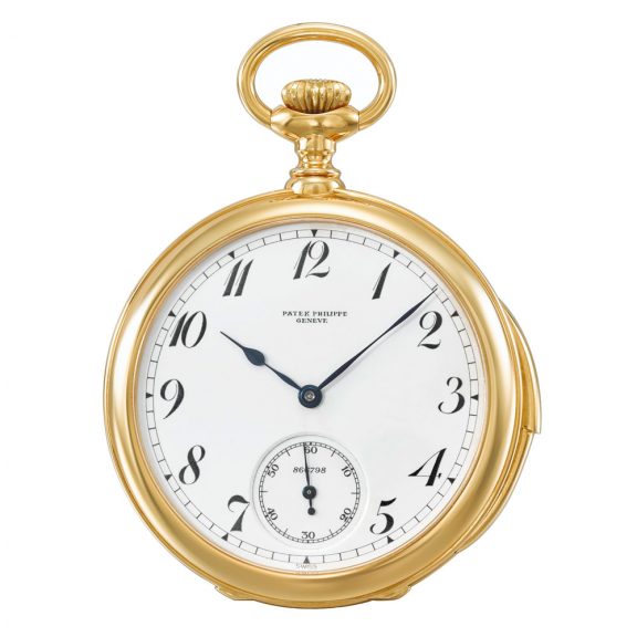 Possibly unique Swiss gold minute repeating chronometer Circa 1989