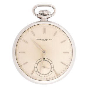Swiss steel pocket watch with lever escapement Circa 1920