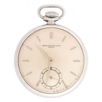 Swiss steel pocket watch with lever escapement Circa 1920