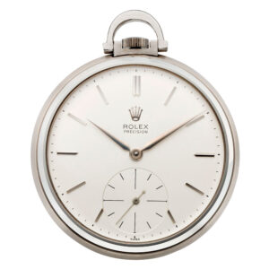 Swiss steel open faced lever precision pocket watch Circa 1953