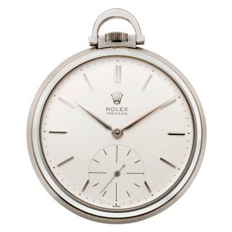 Swiss steel open faced lever precision pocket watch Circa 1953