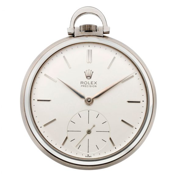 Swiss steel open faced lever precision pocket watch Circa 1953
