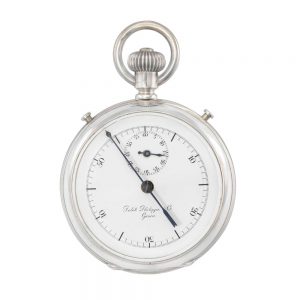 Fine Swiss silver open faced inking chronograph Circa 1879