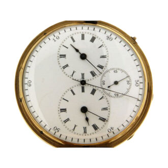 English gold two time zone hunting cased watch Circa 1850 English gold two time zone hunting cased watch Circa 1850