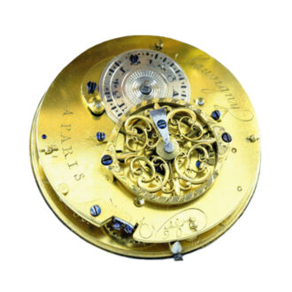 French 18 carat gold verge calendar watch Circa 1840