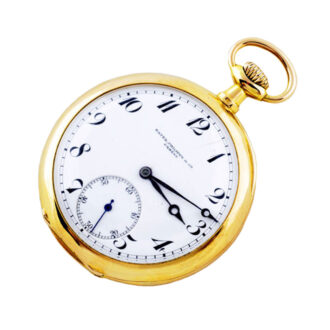 Swiss 18 carat gold open faced lever watch Circa 1910