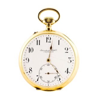 Swiss 14 carat gold open faced lever watch Circa 1911