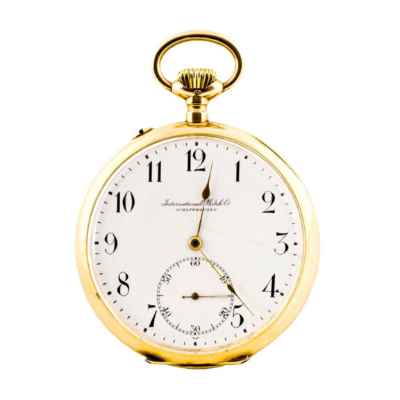 Swiss 14 carat gold open faced lever watch Circa 1911