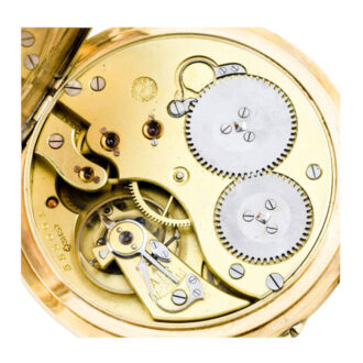 Swiss 14 carat gold open faced lever watch Circa 1911