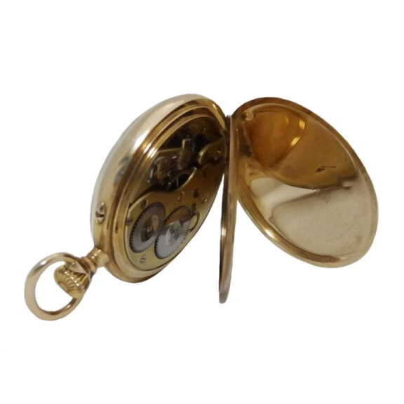 Swiss 14 carat gold open faced lever watch Circa 1911 Swiss 14 carat gold open faced lever watch Circa 1911
