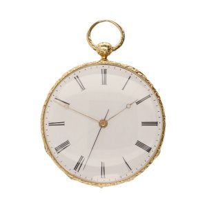 French 18 carat gold open faced lever Circa 1860-1880
