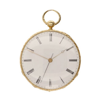 French 18 carat gold open faced lever Circa 1860-1880