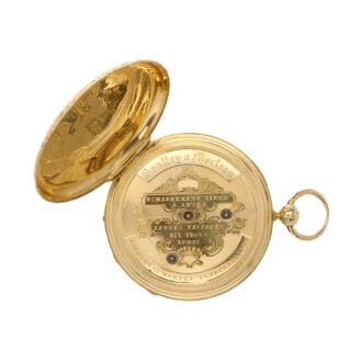French 18 carat gold open faced lever Circa 1860-1880
