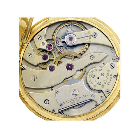 Swiss 18 carat gold hunting cased lever watch Circa 1910 Swiss 18 carat gold hunting cased lever watch Circa 1910