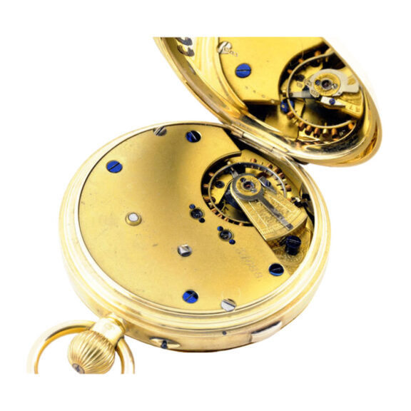 English 18 carat gold Lépine doctor's watch Circa 1889 English 18 carat gold Lépine doctor's watch Circa 1889