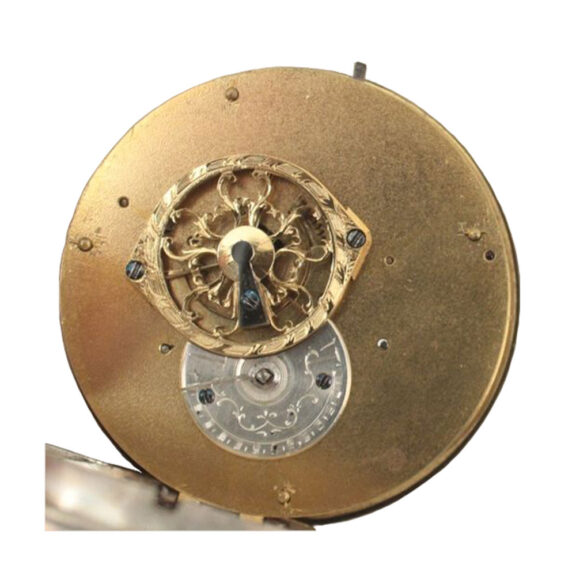 French silver open faced lever pocket watch French silver open faced lever pocket watch