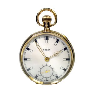Swiss 9 carat gold open faced lever watch Circa 1919