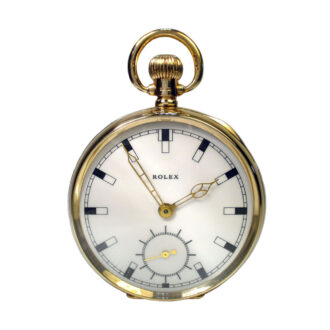 Swiss 9 carat gold open faced lever watch Circa 1919