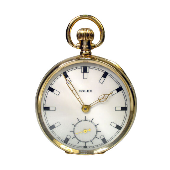 Swiss 9 carat gold open faced lever watch Circa 1919