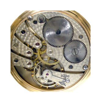 Swiss 9 carat gold open faced lever watch Circa 1919
