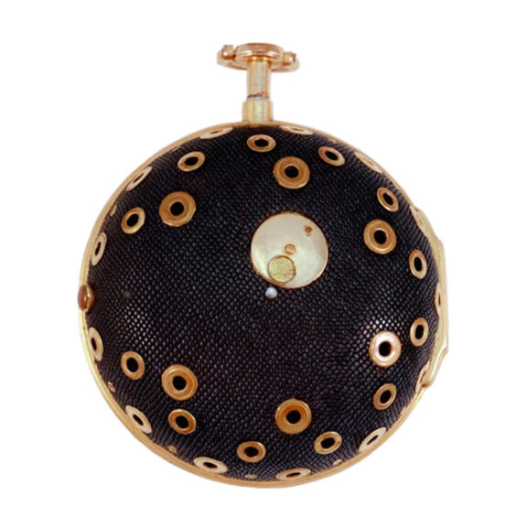 English gold/shagreen quarter repeating watch Circa 1705 English gold/shagreen quarter repeating watch Circa 1705