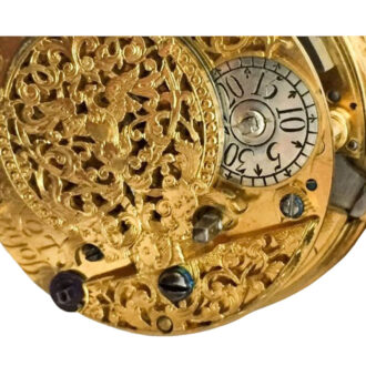 English gold/shagreen quarter repeating watch Circa 1705