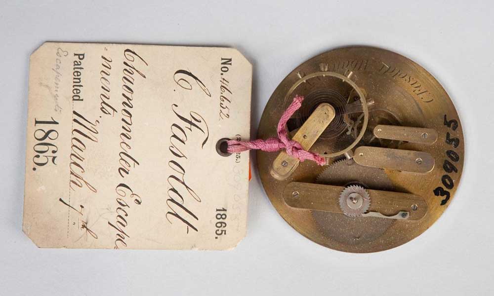 Chronometer Escapement Patent Model