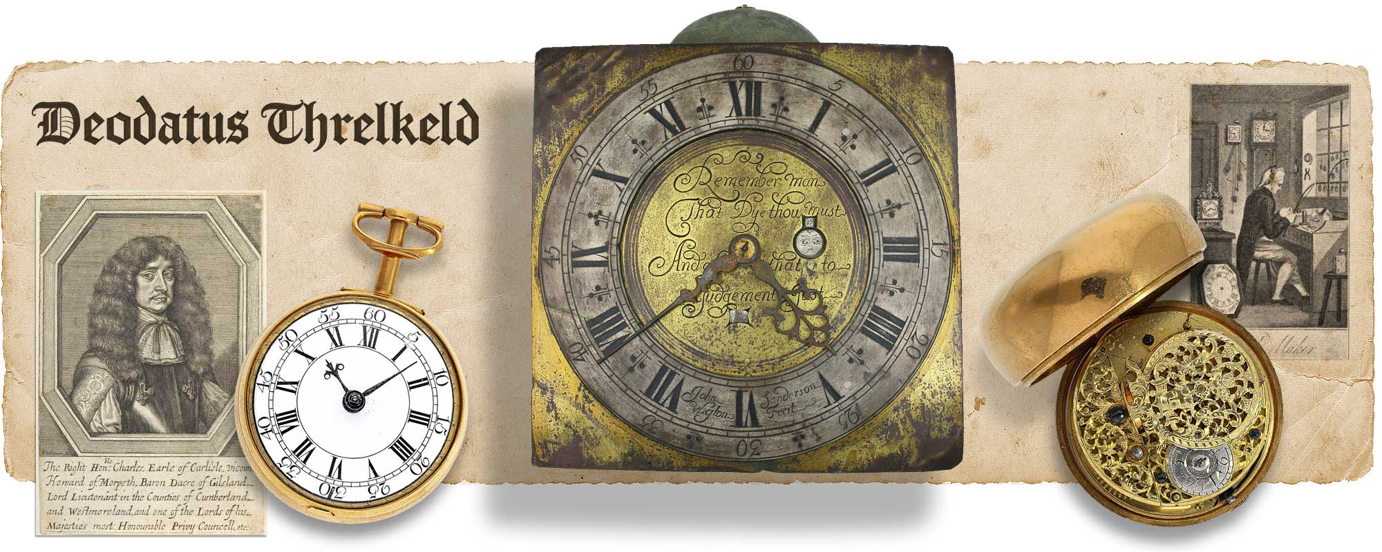 The Englis clock and watchmaker Deodatus Threlkeld