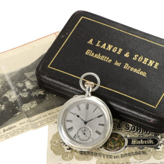 German silver open faced seconde morte lever deck watch Circa 1925