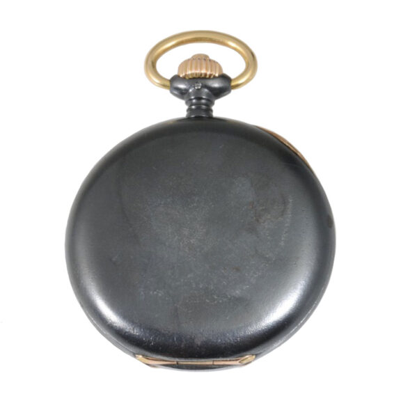 Historical interesting German gunmetal lever watch Circa 1889 Historical interesting German gunmetal lever watch Circa 1889