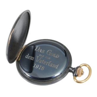 Historical interesting German gunmetal lever watch Circa 1889
