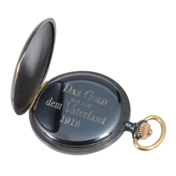 Historical interesting German gunmetal lever watch Circa 1889 Historical interesting German gunmetal lever watch Circa 1889