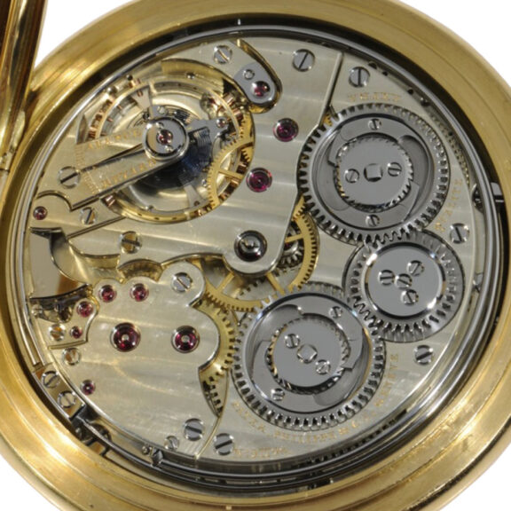 Swiss gold repeating grande and petite sonnerie lever Circa 1895 Swiss gold repeating grande and petite sonnerie lever Circa 1895