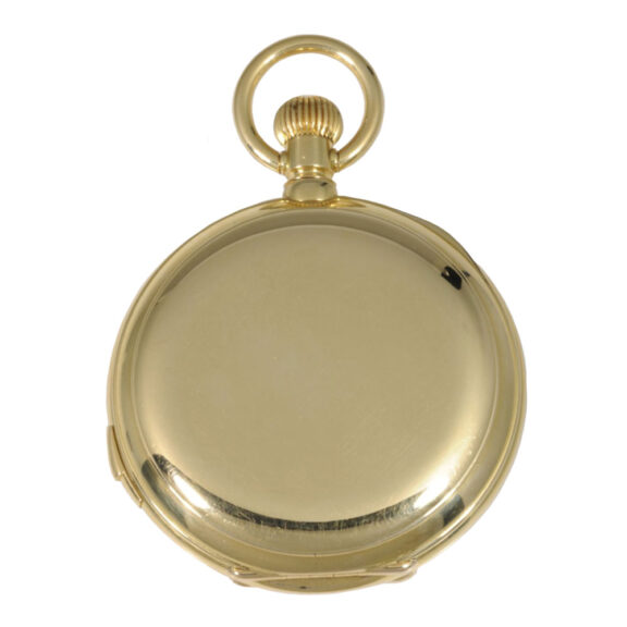 Swiss gold repeating grande and petite sonnerie lever Circa 1895 Swiss gold repeating grande and petite sonnerie lever Circa 1895