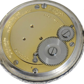 Rare Swiss niëllo-silver tourbillon lever pocket watch Circa 1900