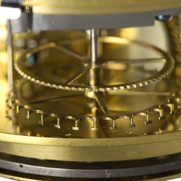 Early French fire gilt cylinder chronometer Circa 1765 Early French fire gilt cylinder chronometer Circa 1765