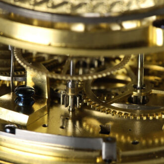 Early French fire gilt cylinder chronometer Circa 1765