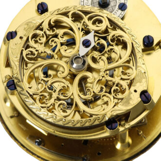 Early French fire gilt cylinder chronometer Circa 1765